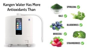 Kangen Water has more anti-oxidants than kale, blueberries, strawberries, & even broccoli